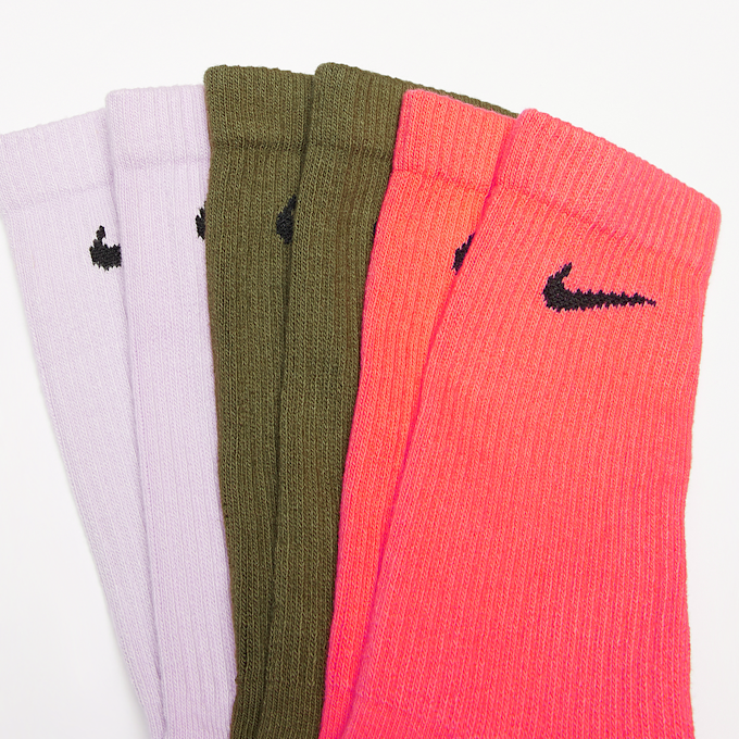 Nike 3 PACK - Everyday Plus Cushioned Training Crew Socks beż 17009 2