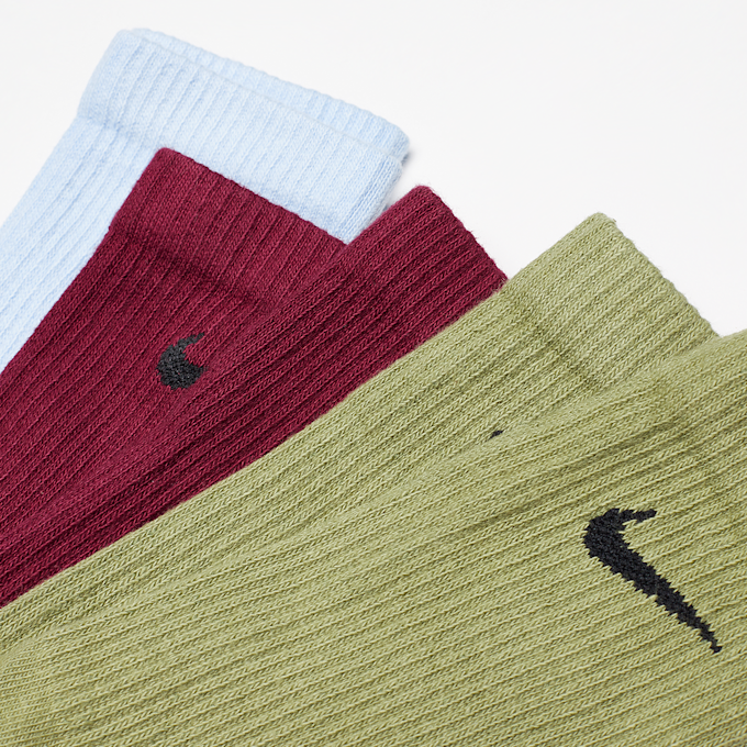 Nike 3 PACK - Everyday Plus Cushioned Training Crew Socks verde 17021 2