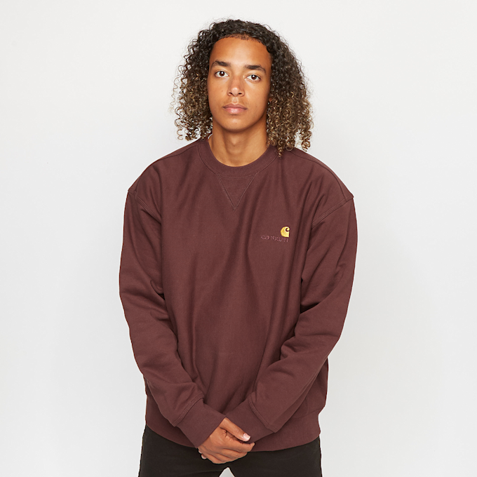 Carhartt WIP American Script Sweatshirt brun 17071 1