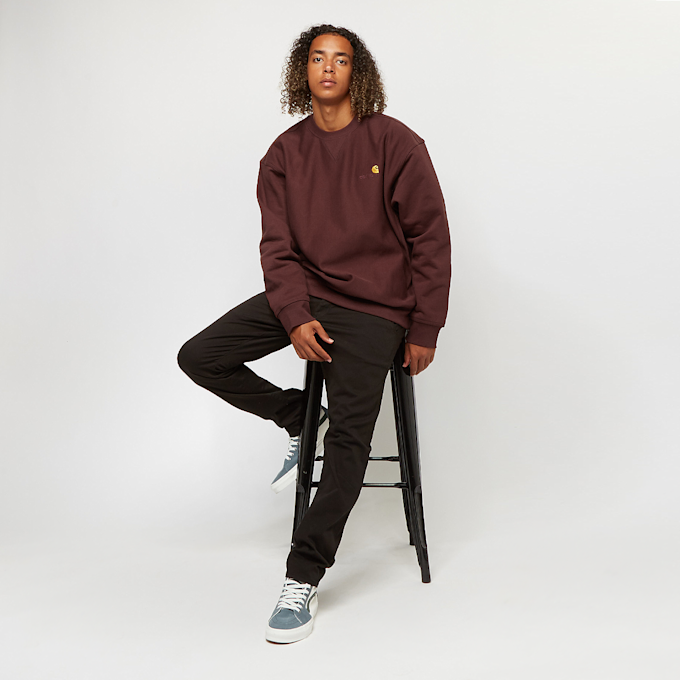 Carhartt WIP American Script Sweatshirt brun 17071 4