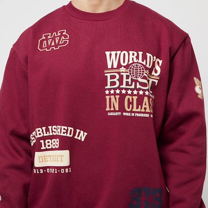 Carhartt WIP Multi World Sweatshirt rood 17091 3