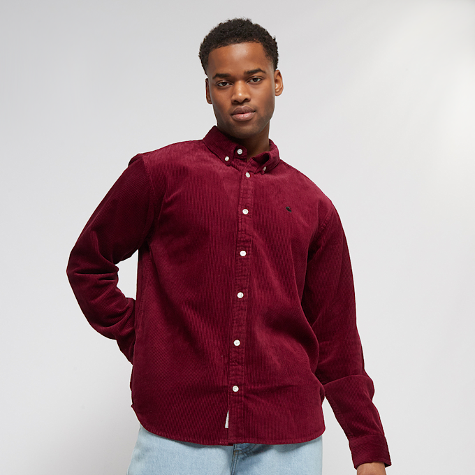 Carhartt WIP L/S Madison Cord Shirt rouge 17134 1