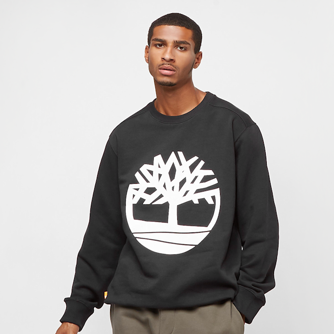 Timberland Core Tree Logo Crew Neck Sweatshirt (Regular Bb) crna 17320 1