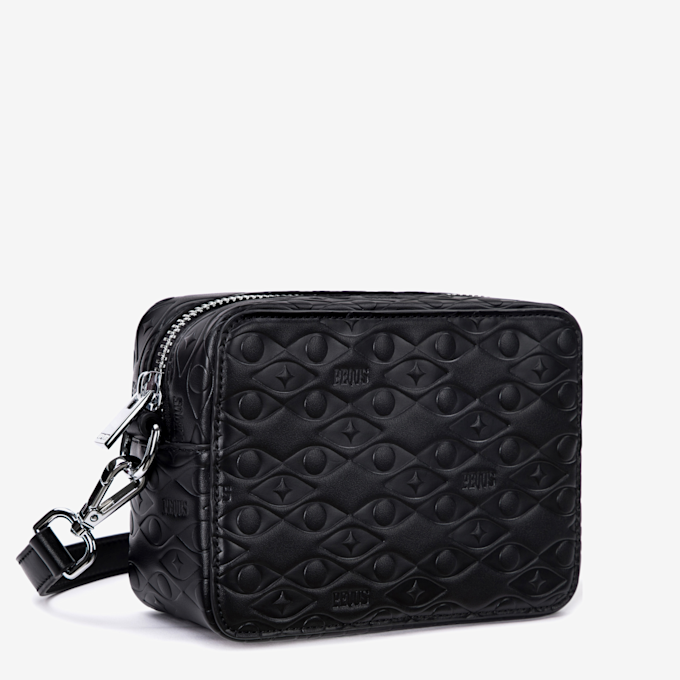 PEQUS Astéria Messenger Bag Embossed crna 17726 3