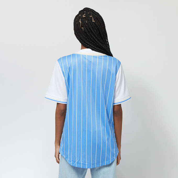 Karl Kani College Block Pinstripe Baseball Jersey Shirt blu 17950 2