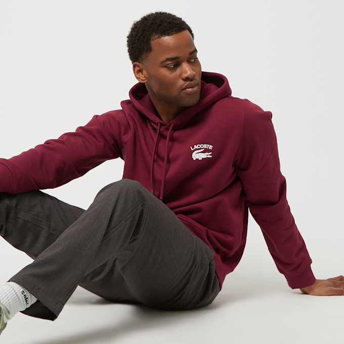 Lacoste Graphics Soft Hoodie rojo 18017 1