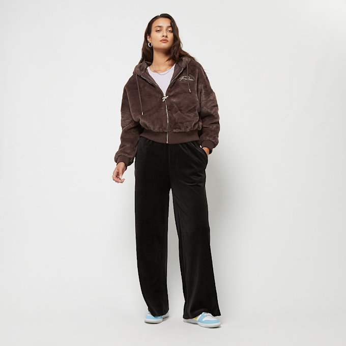 FUBU Signature Rhinestone Fur Jacket brun 18081 6