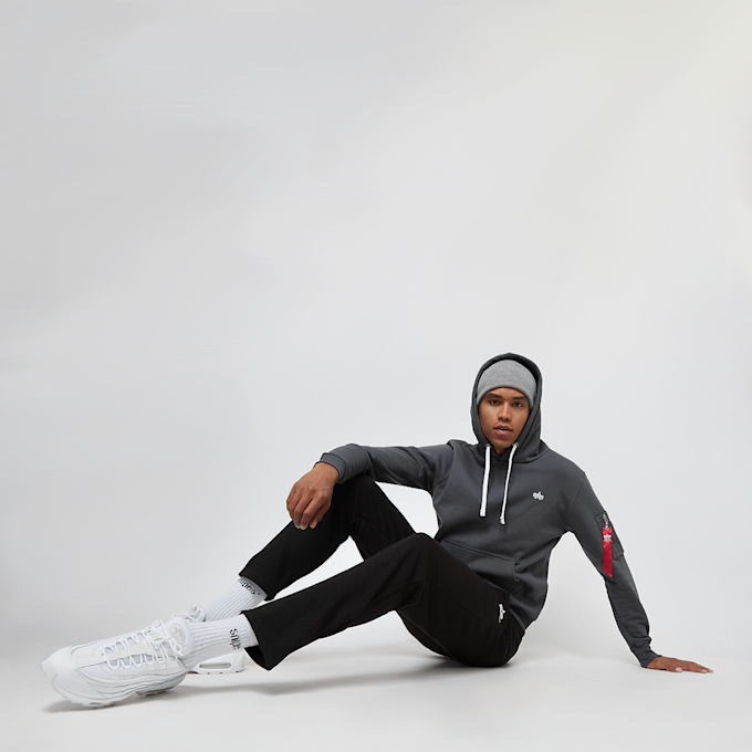 Alpha Industries Unisex Emb Hoody bleu 18151 6