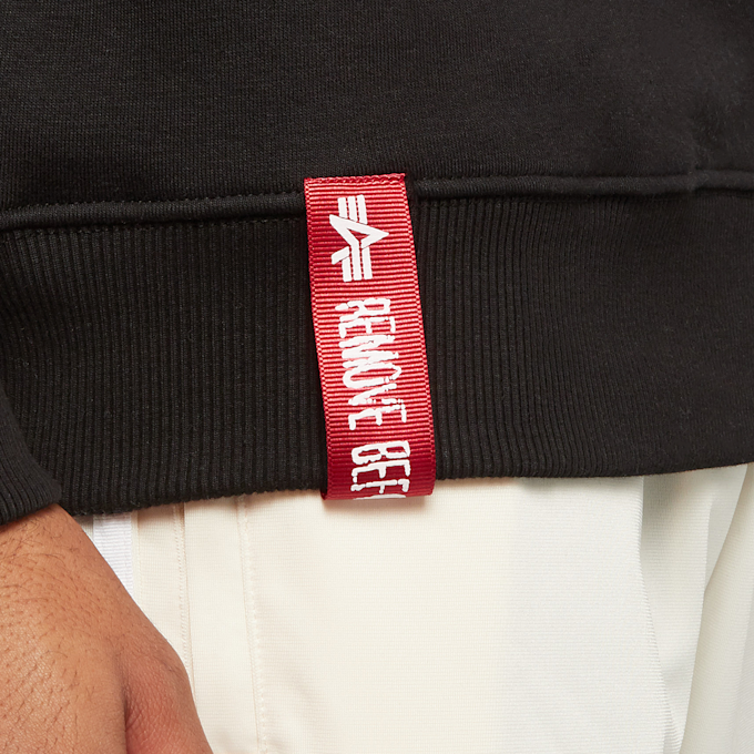 Alpha Industries Half Zip Sweater Small Logo zwart 13014 4