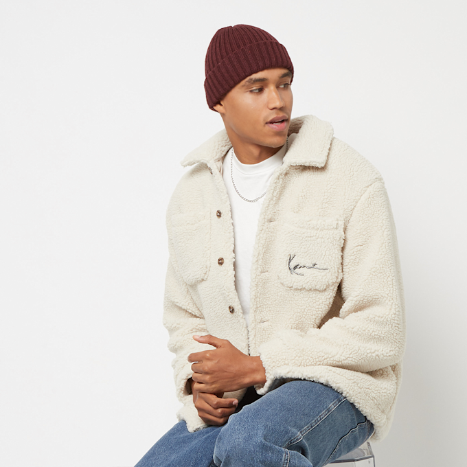 Karl Kani Metal Signature Teddy Shirt beige 13073 1