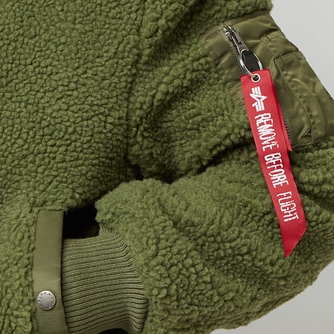 Alpha Industries Ma-1 Teddy zelena 13075 4