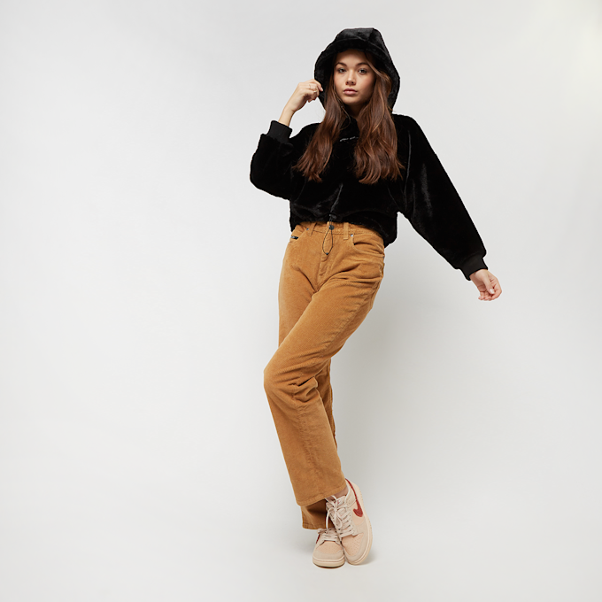 Karl Kani Metal Signature Fake Fur OS Crop Hoodie preto 13133 4