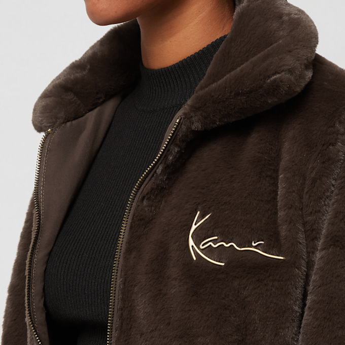 Karl Kani Metal Signature Fake Fur Jacket marrón 13141 3