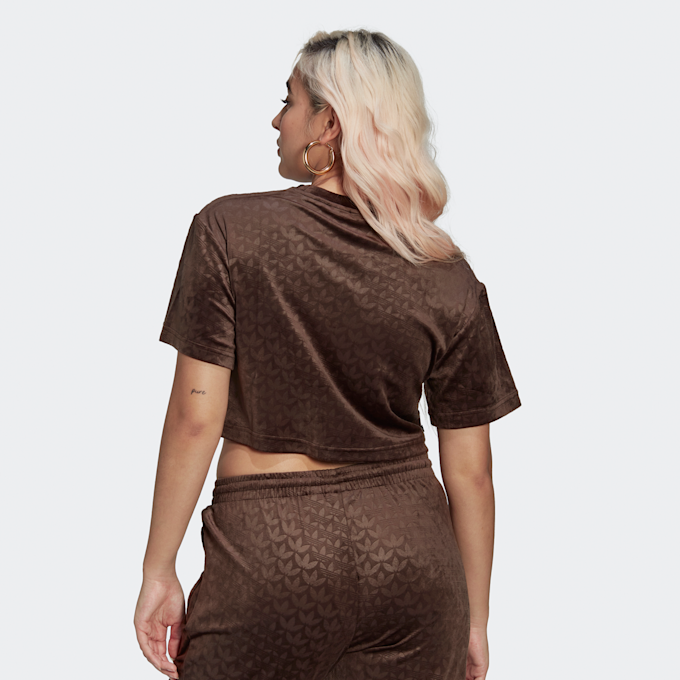 adidas Originals Summer Rave Cropped T-Shirt bruin 13614 2