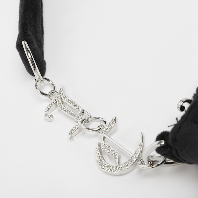 Juicy Couture Chloe Diamante Velour Shoulder Bag czarny 13764 4