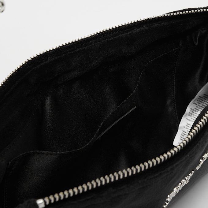 Juicy Couture Chloe Diamante Velour Shoulder Bag negro 13764 5