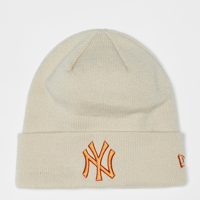 New Era League Essential Cuff Beanie MLB New York Yankees beige 13991 1