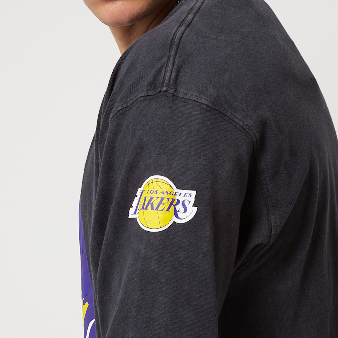 Jordan Los Angeles Lakers Courtside Statement Edition Men's Jordan Max90 NBA Long-Sleeve T-Shirt czarny 14190 4