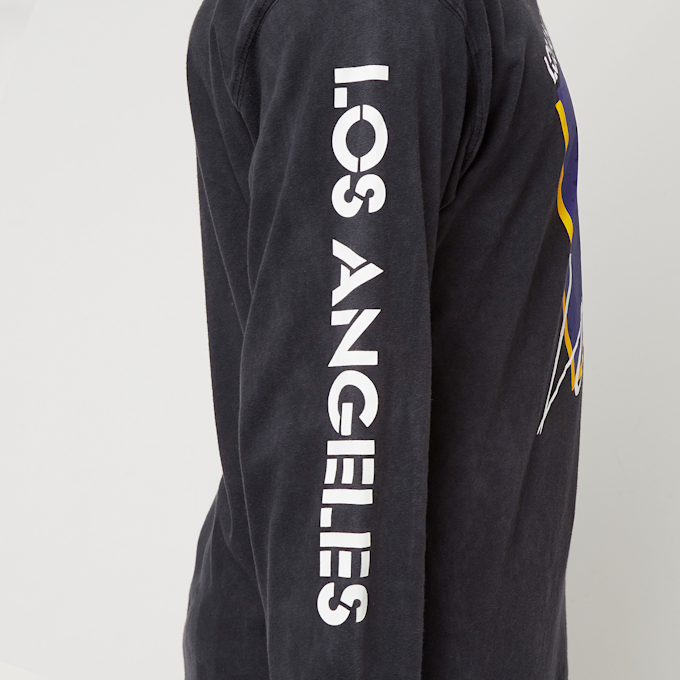 Jordan Los Angeles Lakers Courtside Statement Edition Men's Jordan Max90 NBA Long-Sleeve T-Shirt schwarz 14190 5