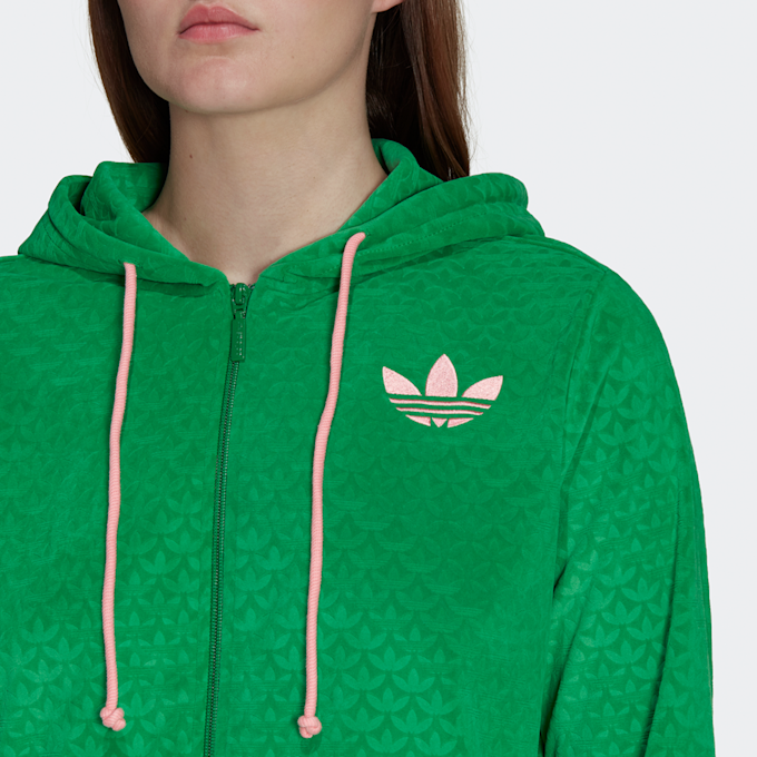 adidas Originals Velour Kapuzenjacke grün 14299 3