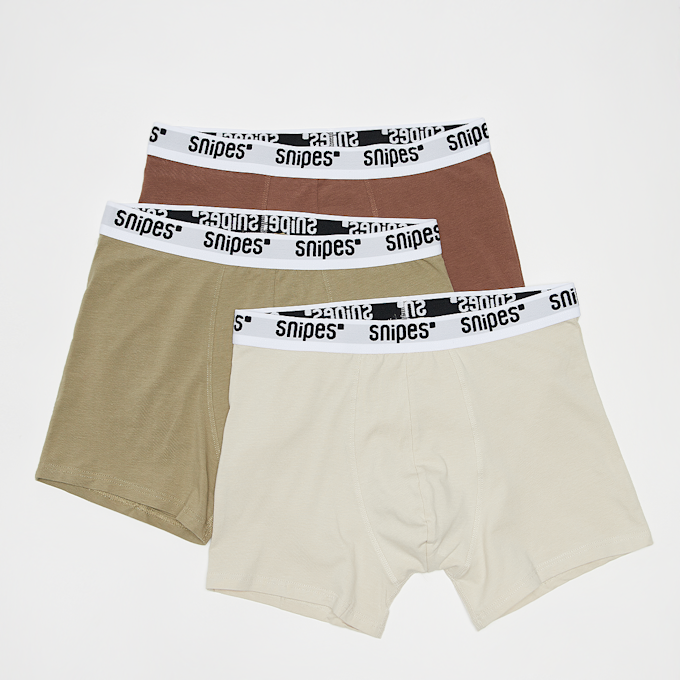 SNIPES 3 PACK - Briefs Boxershorts brązowy 14432 1