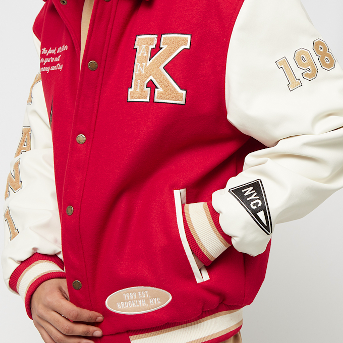 Karl Kani Retro Patch Block College Jacket rot 14444 3