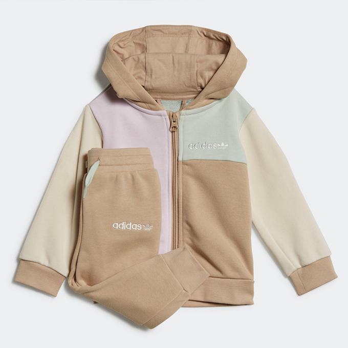 adidas Originals Color Block Hoodie Set beige 14515 1