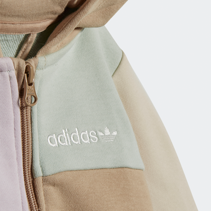 adidas Originals Color Block Hoodie Set beige | HK9814 | SNIPES