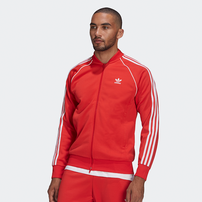 adidas Originals adicolor Superstar Slim Trainingsjack rood 14552 1