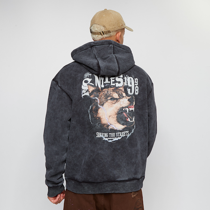 SNIPES Wolf Washed Hoodie schwarz 14585 2