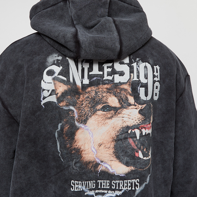 SNIPES Wolf Washed Hoodie schwarz 14585 5
