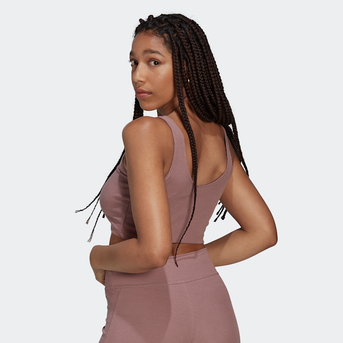 adidas Originals Ribbed Crop Top bruin 14621 2