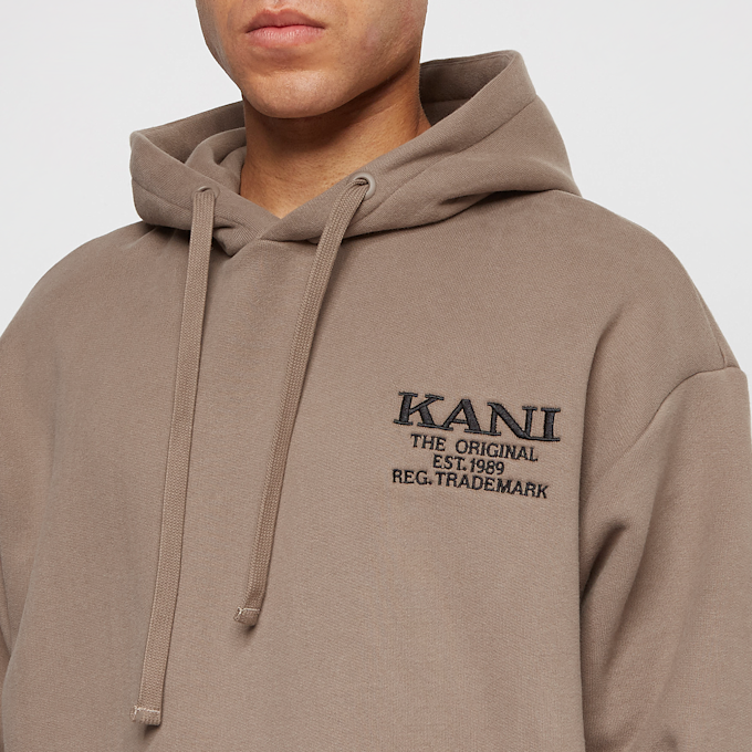Karl Kani Chest Retro OS Heavy Sweat Hoodie siva 14622 3