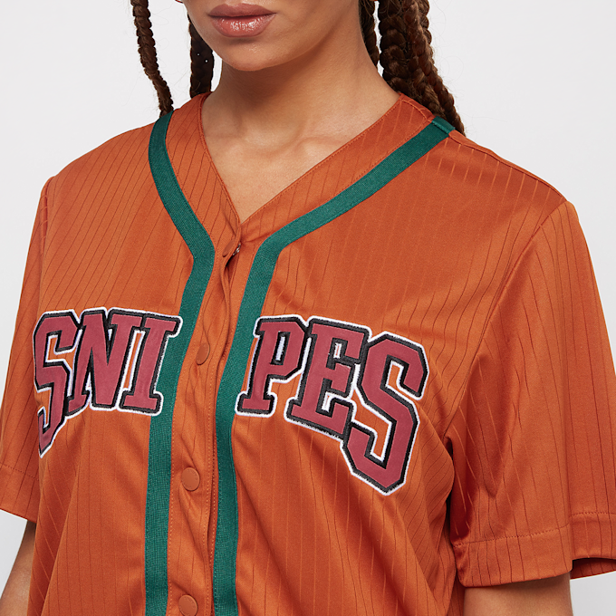 SNIPES College Logo Cropped Baseball Jersey smeđa 14691 3
