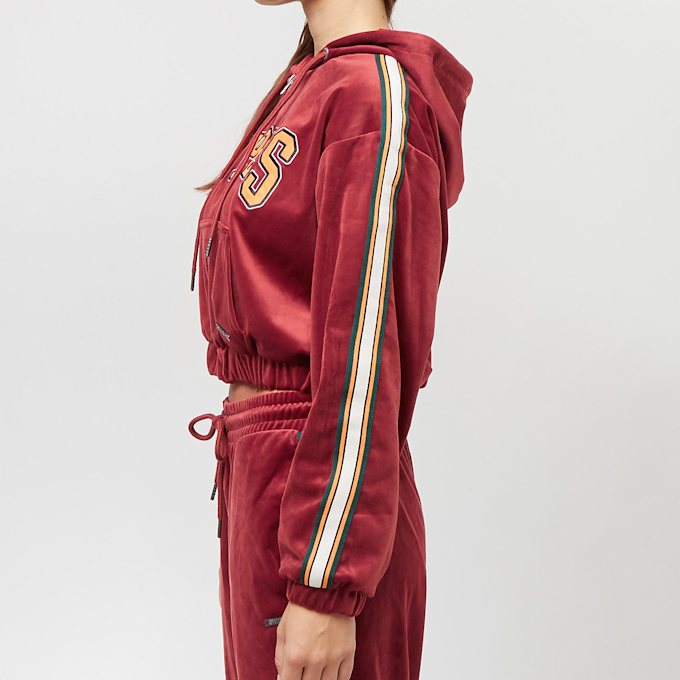 SNIPES College Logo Velours Track Jacket vermelho 14779 2