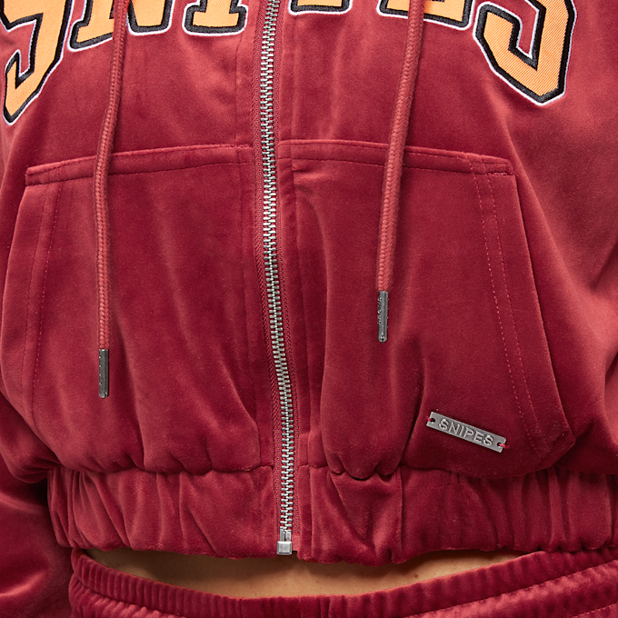 SNIPES College Logo Velours Track Jacket vermelho 14779 6