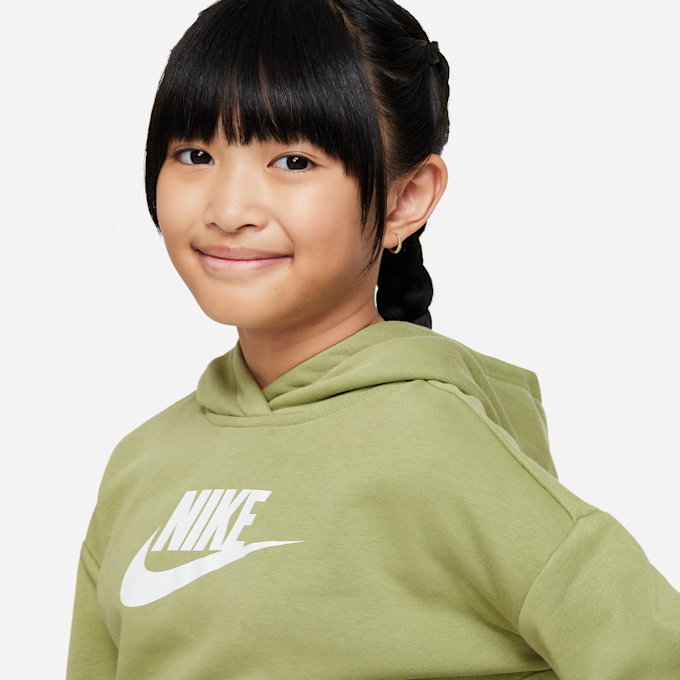 Nike   Sportswear Club French Terry Cropped Hoodie zelena 14987 1