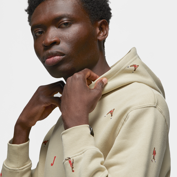 Jordan Essentials Holiday Jumpman Fleece Pullover beige 15236 3