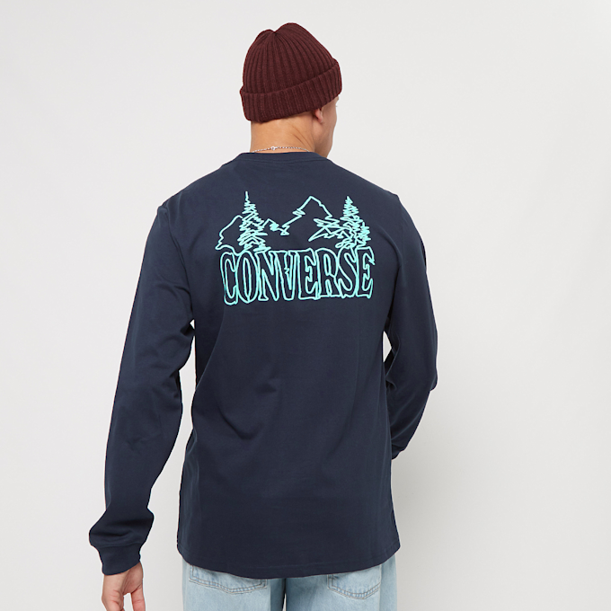 Converse Counter Climate Long Sleeve Tee blauw 15322 2