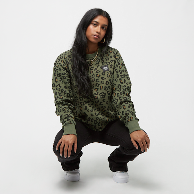 Vans Floral Animal Crew zelena 15537 4