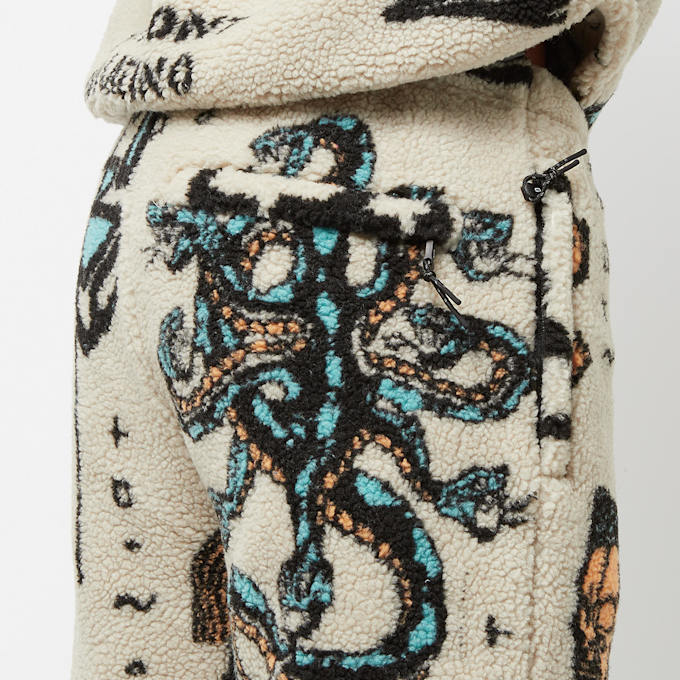 Grimey Lost Boys All Over Jacquard Sherpa Pants bijela 15647 4