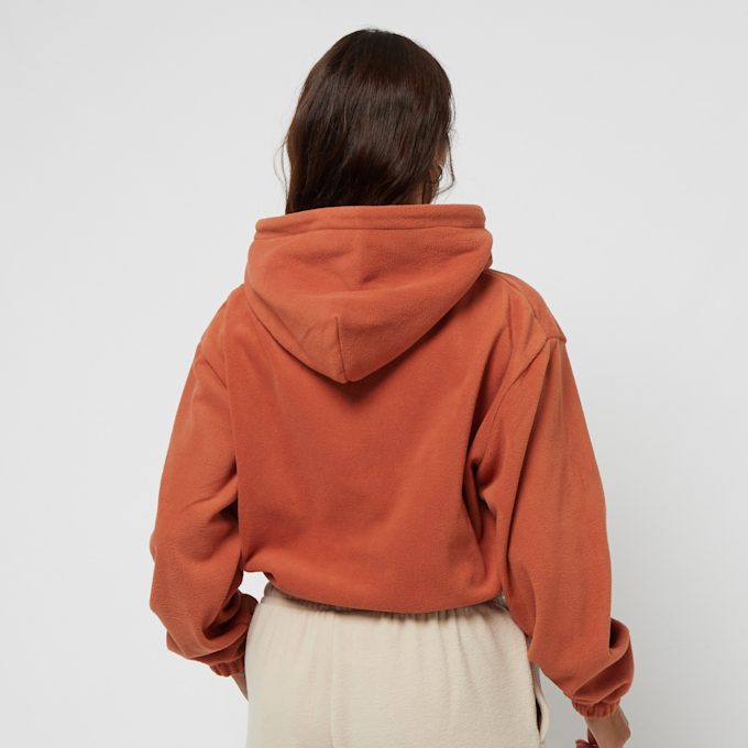 SNIPES Small Bold Logo Polar Fleece Oversized Cropped Hoodie rojo 18342 2