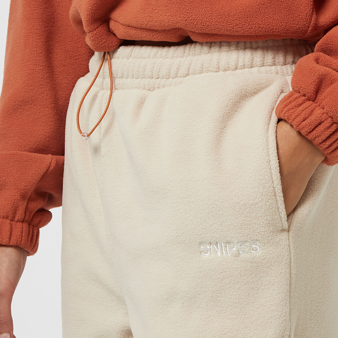 SNIPES Small Bold Logo Polar Fleece Oversized Jogger Pants beige 18343 3