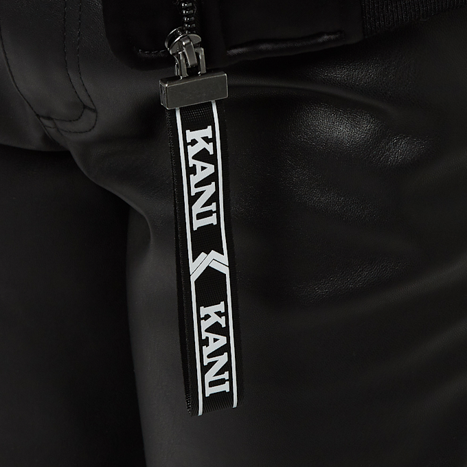 Karl Kani Chest Retro Satin Bomber Jacket preto 18462 4