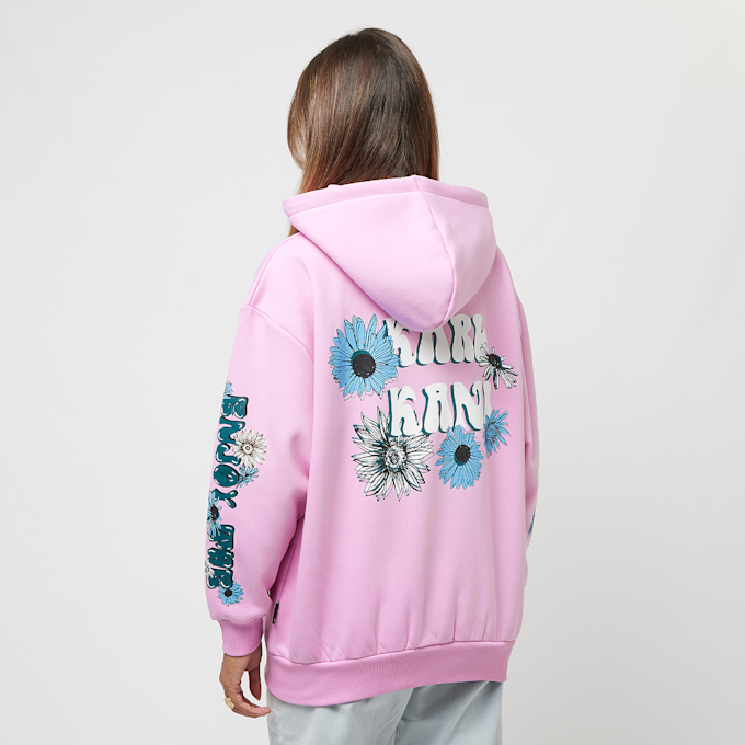 Karl Kani Retro Long Fit Flower Hoodie różowy 18476 2