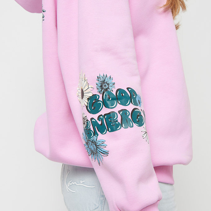 Karl Kani Retro Long Fit Flower Hoodie różowy 18476 5