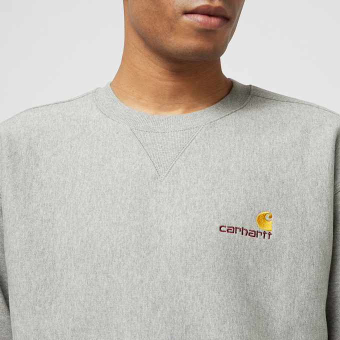 Carhartt WIP American Script Sweat grijs 18583 3