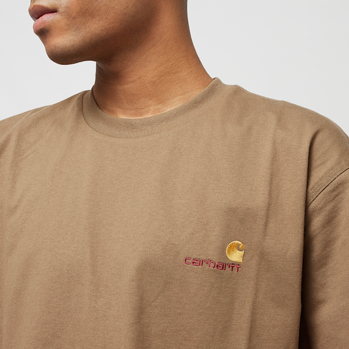 Carhartt WIP Short Sleeve American Script T-Shirt grijs 18591 3