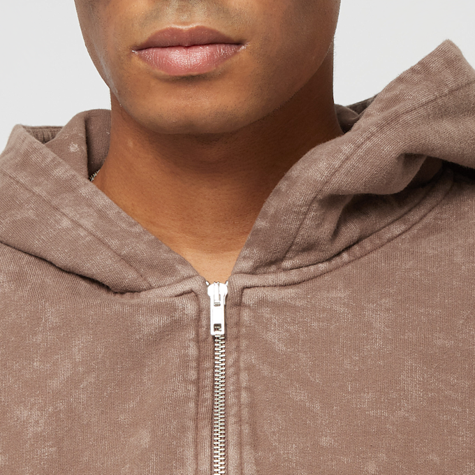 SNIPES Large Old English Logo Oversized Zip Hoodie brun 19056 3