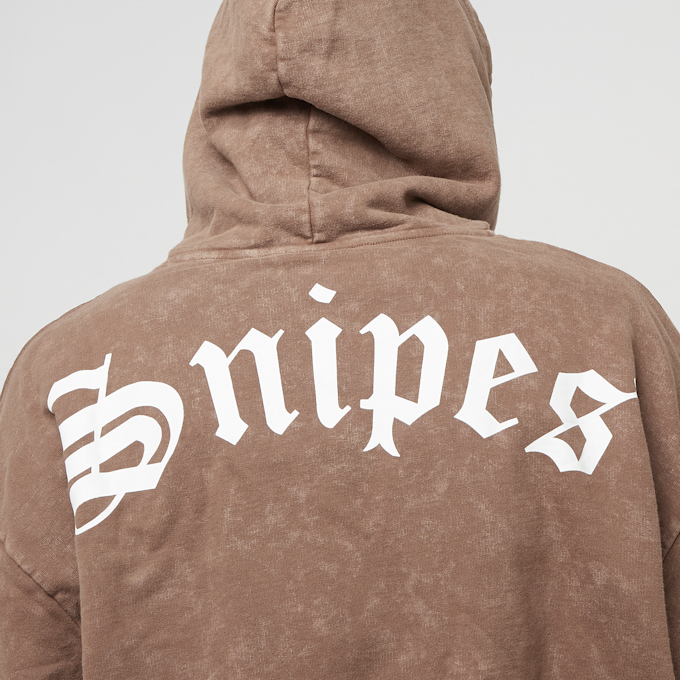 SNIPES Large Old English Logo Oversized Zip Hoodie smeđa 19056 5